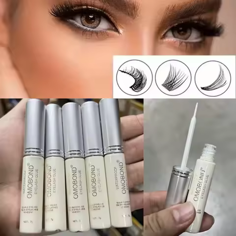 1pcs 7g False Eyelash Glue Milky White Quick Dry Eyelashes Glue Waterproof Invisible Lasting Strong