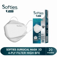 masker KF94 SURGICAL SOFTIES 3D 4Ply FILTER isi 20 pcs softies convex