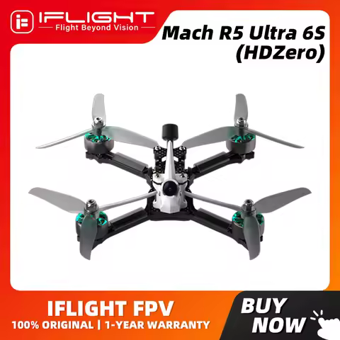 iFlight Mach R5 Ultra 6S HDZero Analog FPV Race Drone With Borg Race 5.8G 25mW / 600mW VTX /HDZero R