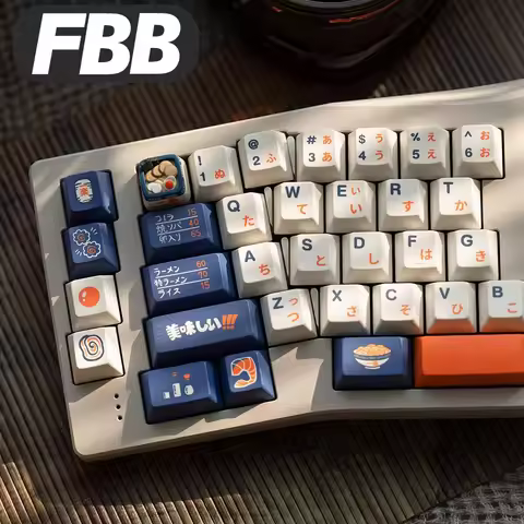 FBB Keycap Yile Ramen Ianpanese Style Sublimation PBT Thickened 1.7mm Mechanical Keyboard Key Caps F
