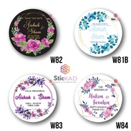 85PCS STICKER GOODIES WEDDING & EVENT W81B-W84