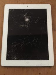 螢幕破 iPad (第4 代) Wi-Fi 32GB 白色 A1458 故障機/零件機 iPad4