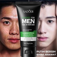 Facial Foam For Men Cleanser Jerawat Pencuci Muka Lelak Pencuci Muka Lelaki Oil Control Mild Moistur