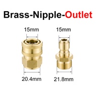 Toolstar Pasangan Mesin Cuci Bertekanan Rilis Cepat 1/4 Pria M22 M25 Steker Female Konektor Kuningan