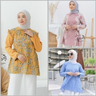 Blouse Batik Kombinasi Terbaru