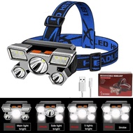 Powerful Rechargeable Head Flashlight for Fishing Led Headlamp Nitecore Camping Headlights Hunting T