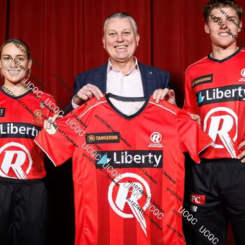 New 25/26 Australia Cricket Train Jersey WBBL Sports Jersey Men Women Jersey For Fans Melbourne Rene