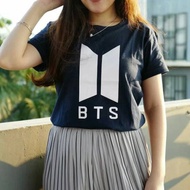 BTS BTS kpop Korean T-shirt navy t-shirt