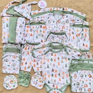 [READY STOCK] 45 PCS BAJU BAYI BARU LAHIR SERIES PINK MOTIF PAKET HEMAT BROJOL BABY PAKET KOMPLIT BA