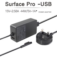 44W 15V 2.58A Surface Pro Charger Power Adapter for Microsoft Surface Pro X Pro 7 Pro 6 Pro 5 (2017) Pro 4 Pro 3 Go 1 2 Laptop 1 2 3  Laptop 4 2021