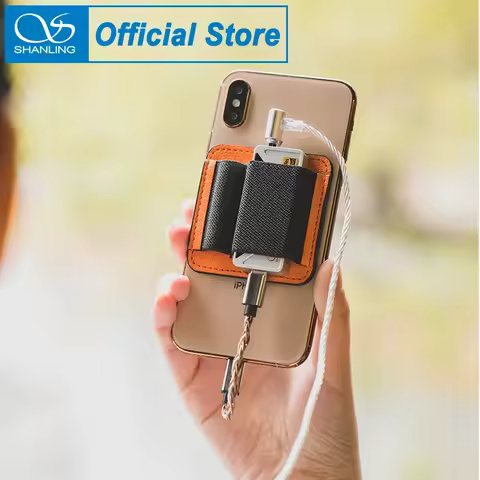 SHANLING USB Dongles DAC AMP Pouch with Magnetic Elastic Bands for UA4 UA3 UA2 UA1 with ios Android 