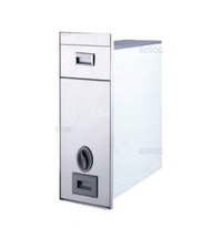 Thùng Đựng Gạo C300/ C260 Mặt Gương Trắng/ Đen 2 Tầng Chất Liệu Inox Có Nút Nhấn Cao Cấp - Hàng Chín