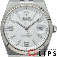 Rolex Land-Dweller 40 腕錶，蜂巢圖案，127334，附錶盒、保固卡，18K 白金/不鏽鋼，男士腕錶，白色，成色極佳 [全新]