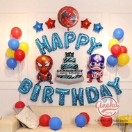 Happy Birthday Balloon Decoration Package avenger 1 spiderman captain america Birthday balloon/ 1