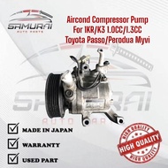 Toyota Passo/Perodua Myvi 1.3  Myvi Aircond Compressor Pump For 1KR/K3 1.0CC/1.3CC