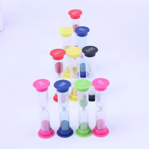 1 Pcs Colorful Hourglass Sandglass Sand Clock Timers Set 30sec / 1min / 2mins / 3mins / 5mins / 10mi