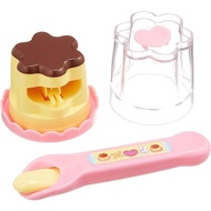 Japanese Genuine Milu Pudding Feeding Toy Pudding Set Feeding Couple Play House Toy Spoon
