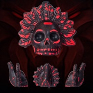 Aztec Skull Aztec Death Whistle Spooky Halloween Prank Prop Reusable Horror Sound Toy for Cosplay & 
