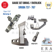 MESIN SIRUBA Gauge set OBRAS 747 757 737 767 getset obras overlock Thread 3 4 5 6 E868 E800 E809 E 2