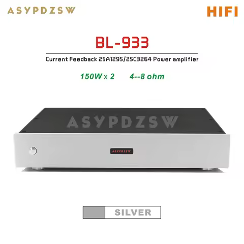 HIFI BL-933 Class AB Current Feedback 2SA1295/2SC3264 Power amplifier Base on DE 933 150W*2 4--8 ohm