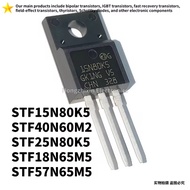 5PCS NEW STF15N80K5 TO-220F 15N80K5 STF40N60M2 40N60M2 STF25N80K5 25N80K5 STF18N65M5 18N65M5 STF57N6