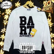 PARENTAL ADVISORY X THE SIMPSONS WHITE SWEATSHIRT ORIGINAL AUTHENTIC