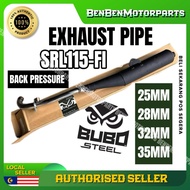 BUBOSTEEL EXHAUST BACK PRESSURE LAGENDA FI/SRL115 FI 25MM 28MM 32MM 35MM MANIFOLD S.STEEL O2 SENSOR