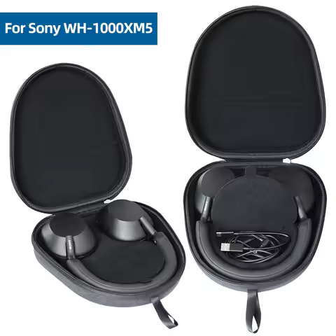 For Sony WH1000XM5 Earphone Hard Carrying Case Portable Storage Bag Travel EVA Protective Case for S