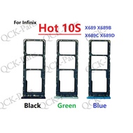 SIM Card Tray Holder For Infinix Hot 10S X689 X689B X689C X689D Replacement Parts