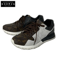 หลุยส์ วิตตอง [สภาพดีเยี่ยม] 1A3N7S รองเท้าผ้าใบ Run Away Line Monogram Canvas ไซส์ 6 [มือสอง]