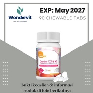 Ready Zahler Junior D3 + K2 2000IU 90 Chewable Tablets Children's Vitamin K2 D3