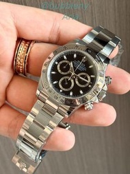 ROLEX 勞力士 Daytona 迪通拿 116520 銀色黑面自動機械腕錶 男款 40mm