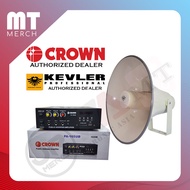 PA System SET - Crown PA Amplifier PA165-UB + Kevler HF-201 20" Aluminum Waterproof Horn Speaker (KEV-38)