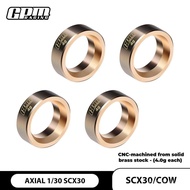 GPM AXIAL 1/30 SCX30 Hub Brass Counterweight