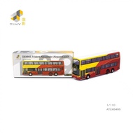 Tiny Micro Shadow L39 Hong Kong Double Decker Bus Dennis Trident 12M A12 Alloy Car Model 1/110 Car M