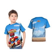 Power Players Robot Cartoon Custom Full Print Kids Jersey T-Shirt