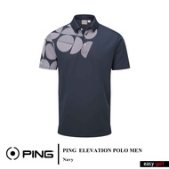 PING ELEVATION POLO JACQUARD PING MENS POLO เสื้อกอล์ฟผู้ชาย เสื้อกีฬากอล์ฟผู้ชาย เสื้อกีฬาผู้ชา