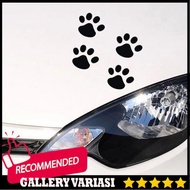 Sticker, glass hood sticker, laptop body, dog paw sticker - White