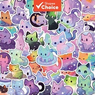 Starry Sky Cat Cute Personalized School Stickers 250Pcs Waterproof for Laptop Phone Aesthetic