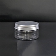 BABEE - POT PET 100GR TUTUP ALUMINIUM POT IMPORT POT POMADE / POT JAR 100GRAM TUTUP ALUMINIUM