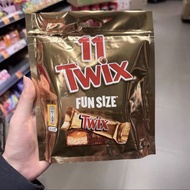 Daigou Netherlands Imported Twix Twix Mini Chocolate Sandwich Chocolate Products Casual Snacks 7/11/