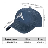 New Style Alex Albon logo (2) Adult Washed Denim Hat Old Hat 100% Cotton Curved Brim Sun Hat Simple 