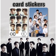 EXO CARD STICKER - EXO KAD STICKER - KPOP STICKER - ACCESS CARD SKIN COVER