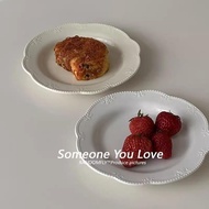 Pandon Kitchen PD1 A1 French Lace Cream Style ins Style Cake Plate Western Food Plate Pasta Plate Go