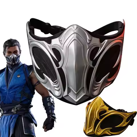 Game Mortal Kombat Bi Han Cosplay Mask NOOB SAIBOT ABS Adult Half Fack Mask Halloween Costume Props