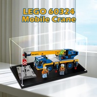 Lego Transparent Acrylic Display Box For Lego 60324 Mobile Crane Popmart Figurine Labubu Zimomo for 