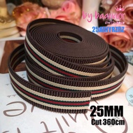 25mm ยางยืดวีนัส ยางยืด ยางยืดเอนกประสงค์ ขนาด 25 มิล x (แบ่งตัดความยาว 45 หรือ 90 หรือ 360 เซนติเมตร) Rubber Elastic Braid Cord for Garments (สินค้าพร้อมส่ง)