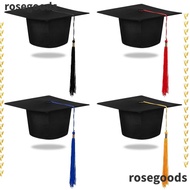 ROSEGOODS1 Graduation Hat, 2024 Happy Graduation Degree Ceremony Mortarboard Cap, Graduation Season High School University University Academic Hat
