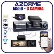 Azdome M550 Pro Max 4K 3 Camera Dashcam Wi-Fi Gps Car Camera