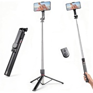 Tripod Telefon 71" untuk Selfie Stick bagi iPhone dan Telefon Android, Penyangga Tripod Telefon Bimb